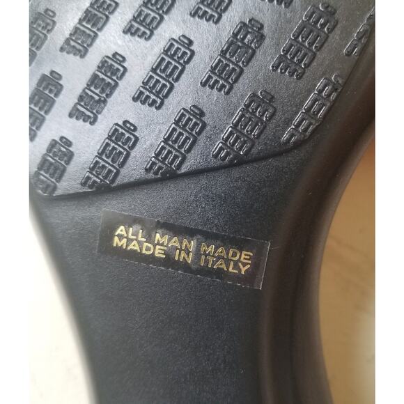 Damiani's made Italy, Orange Wedge Slides Sandals - Size 7 - Picture 8 of 8